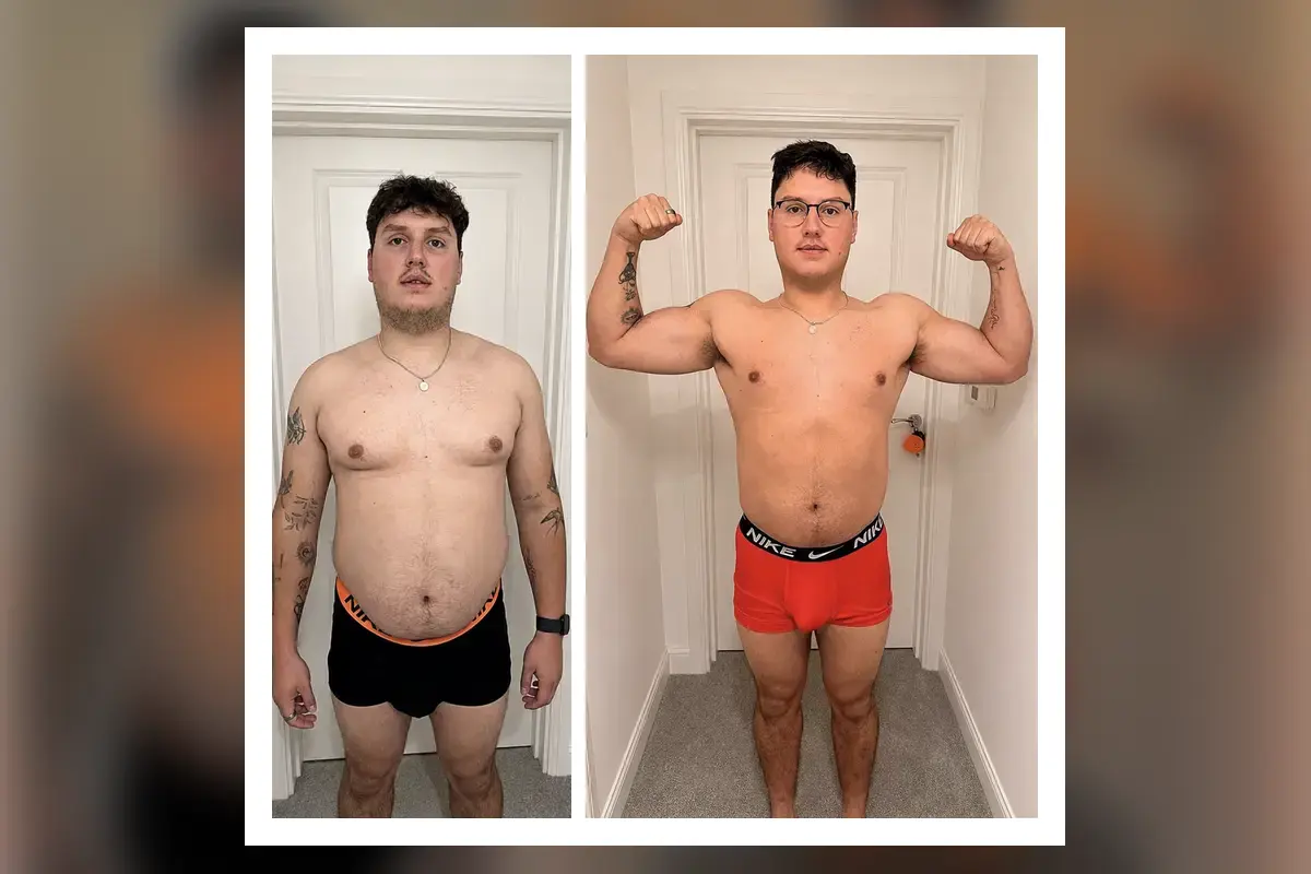 Jose before and after losing eleven kilograms on the FP System